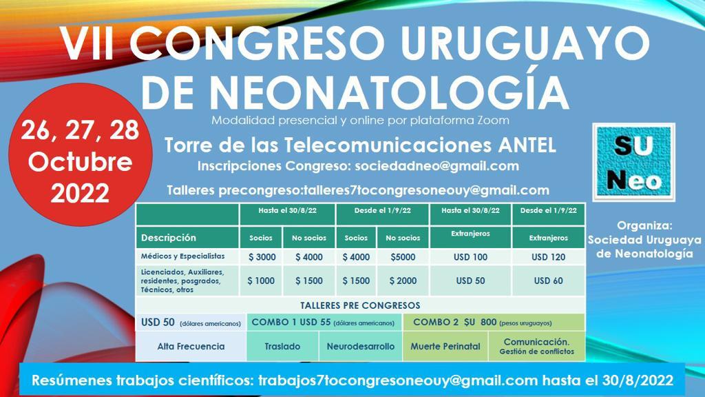 VII Congreso Uruguayo de Neonatología Talleres Pre-Congreso